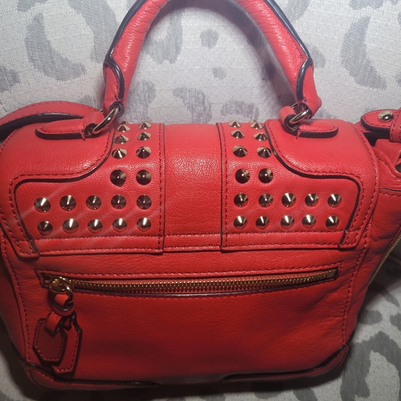 Rebecca Minkoff Elle Red Gold Mini Leather Stud - Picture 4 of 13